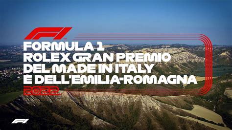 formula 1 rolex gran premio dell'emilia romagna|formula 1 italia.